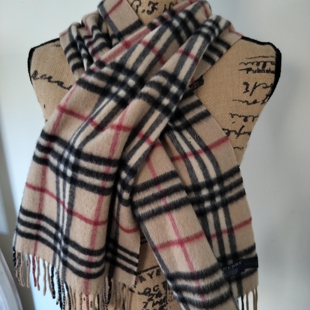 Blurberry Cashmere Scarf 🧣 (It has Holes) - Picture 11 of 11